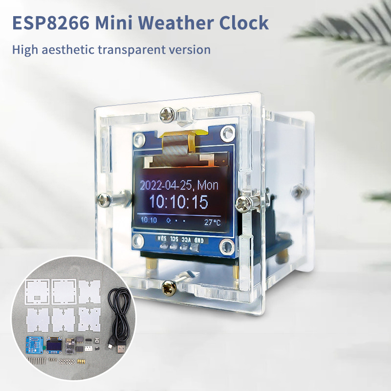 Diy Electronics Project Kit - ESP8266 Mini Weerklok Kit DIY Soldeerproject