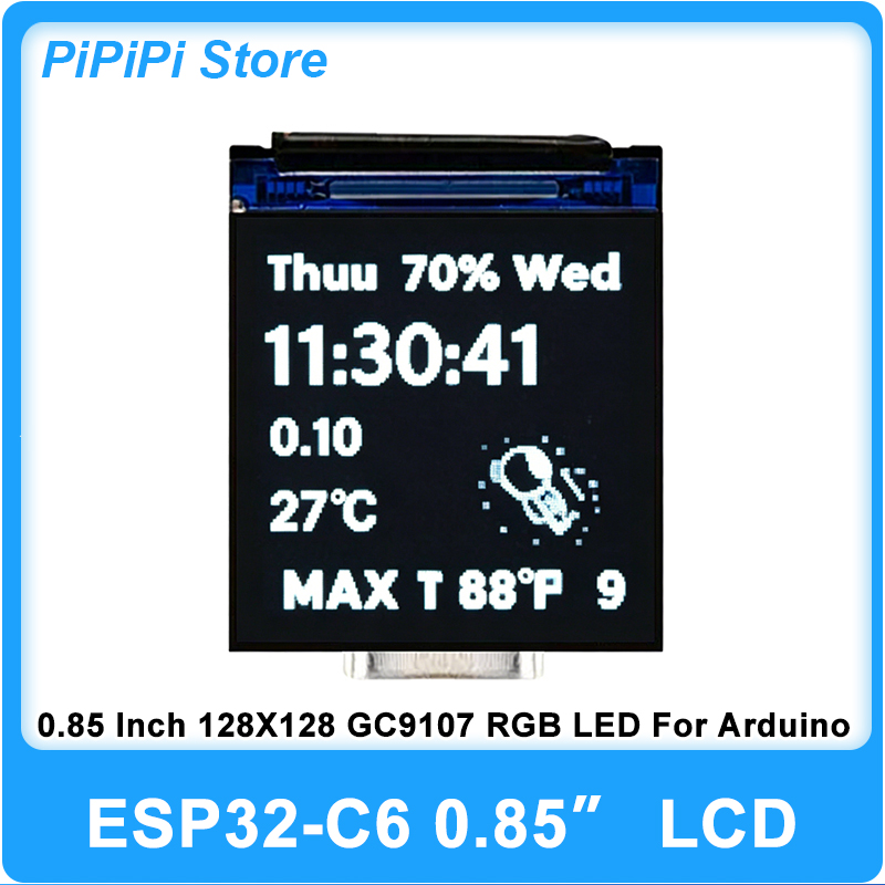 Esp32 Wifi Bluetooth - ESP32 C6 0,85 inch 128x128 IPS