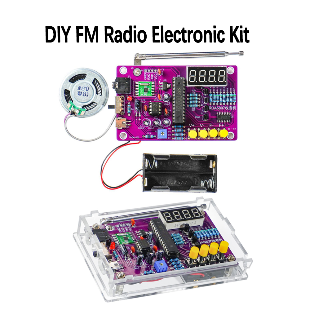 Diy Electronics Projects - DIY FM-radio elektronische kit 87-108MHz instelbare