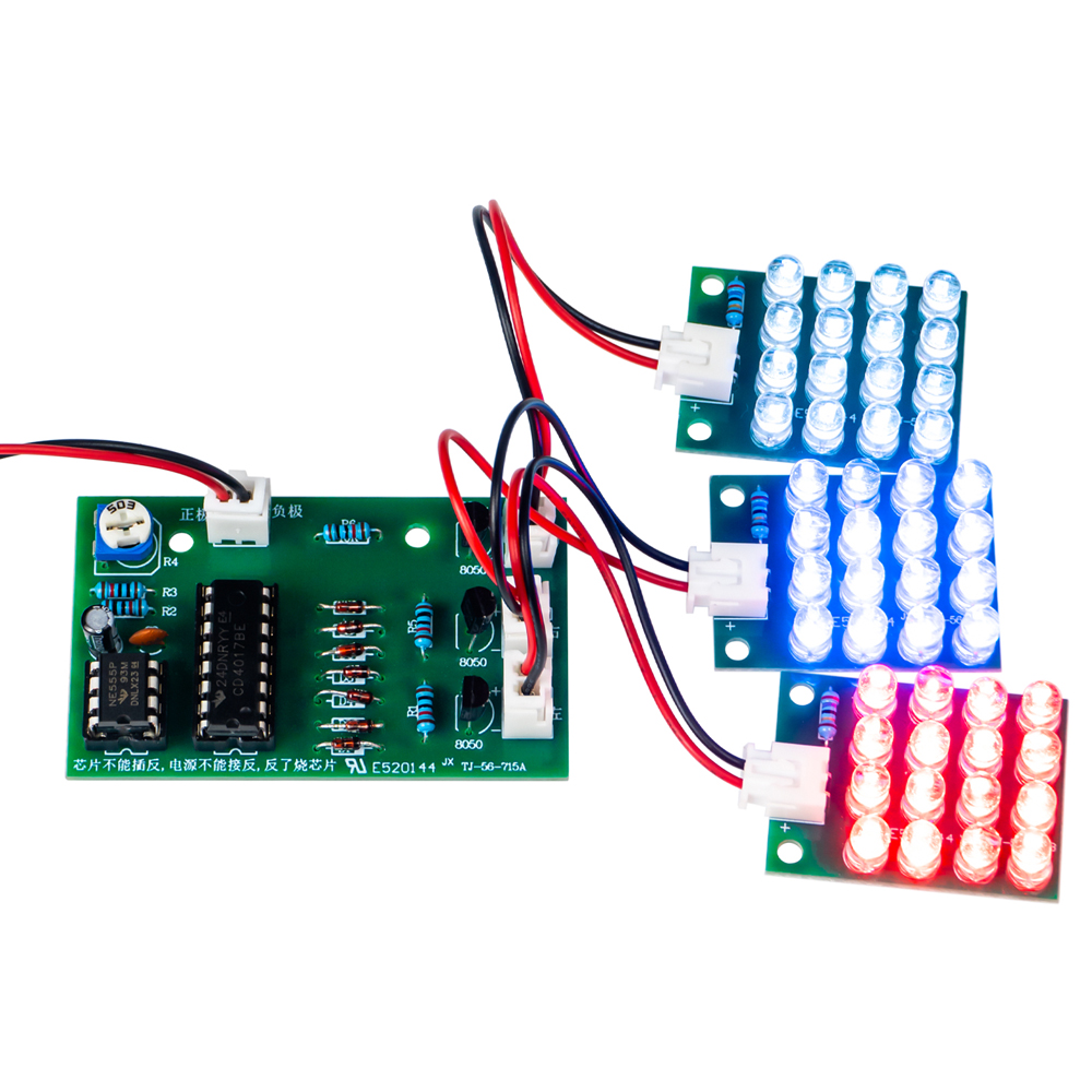 Diy Electronics Repair Kit - DIY Elektronische Kit LED Driekleurig Knipperlicht
