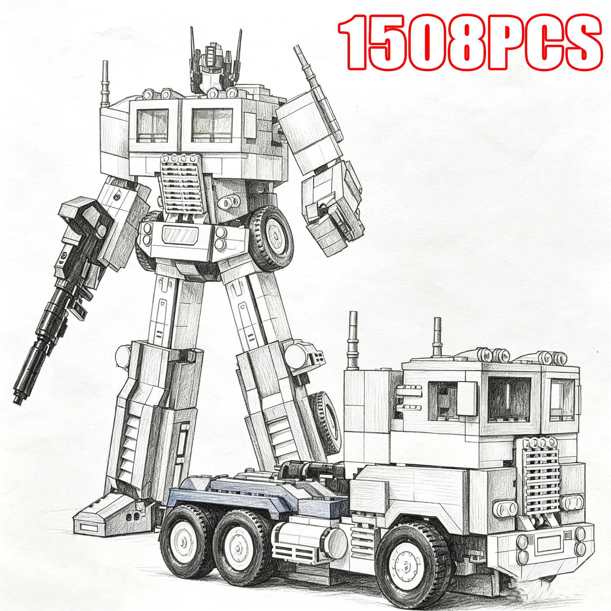 Diy Robot Electronics Kit - NIEUW 1:8 Schaal 1508 Stuks Technische