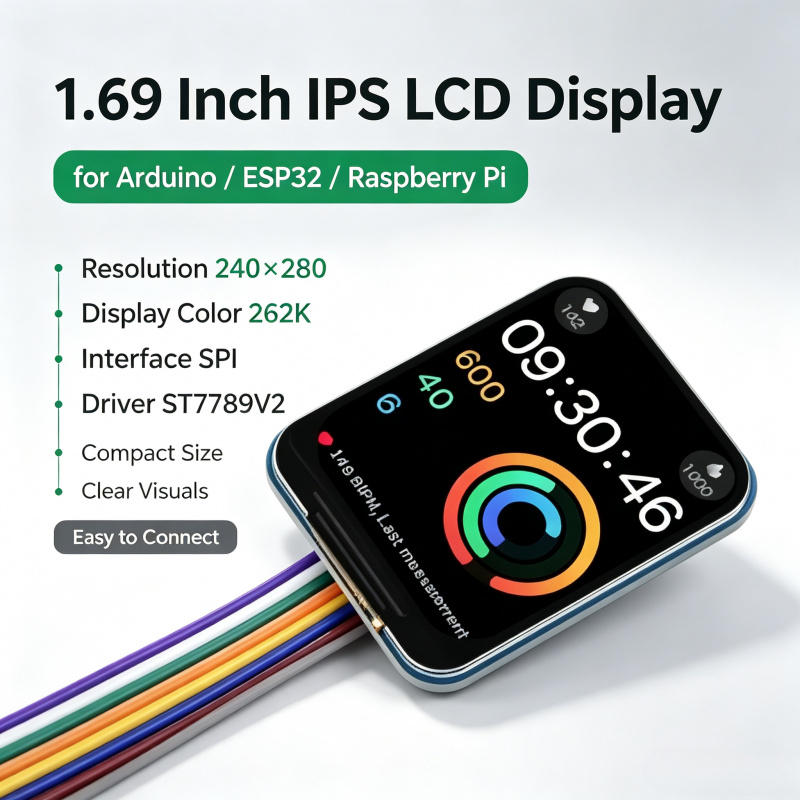 Raspberry Pi Zero - 1,69 inch IPS LCD-module ST7789V2 Driver240×280