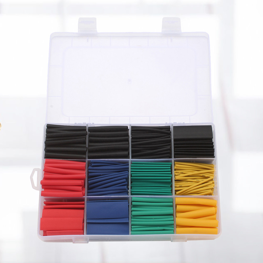 Heat Shrink Tubing - 530 stuks krimpkous polyolefine elektrische wikkelkabelmouwen