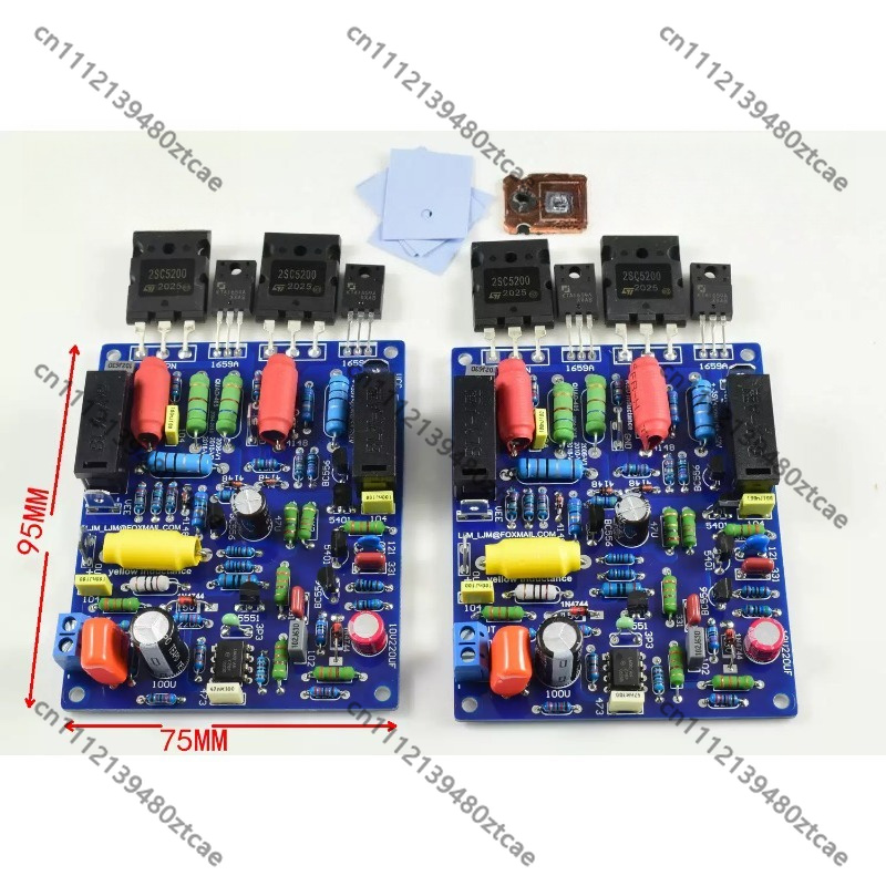 Diy Electronics Youtube - Stereo Discrete Power Tube Audioversterker PCB