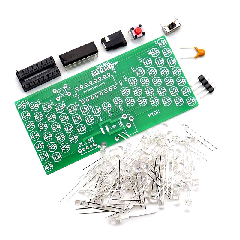 Diy Electronics Projects For Beginners - LED-zandloperleerkit - STC-microcontroller DIY-soldeerproject voor beginners,