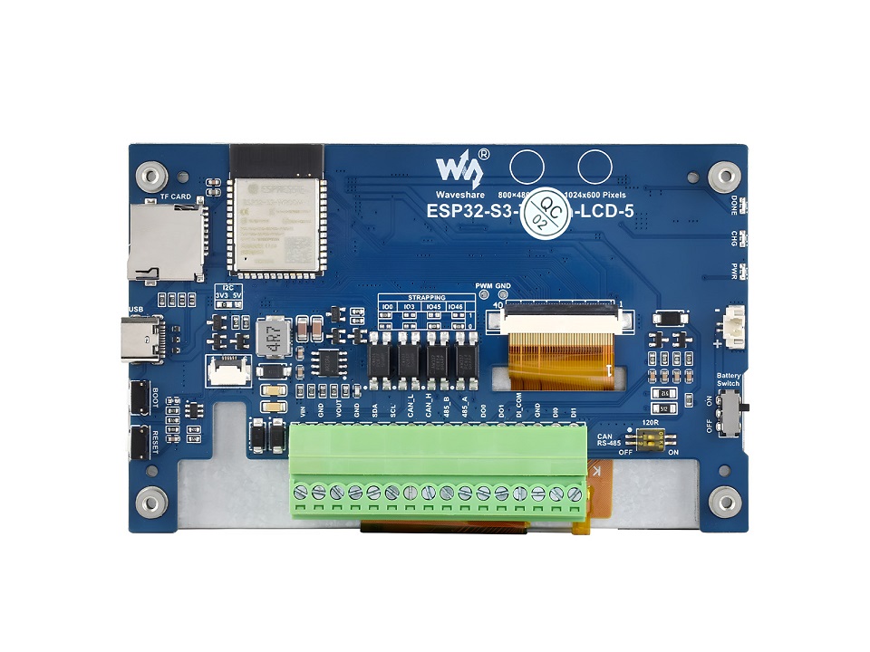 ESP32-S3-LCD-5, geen aanraakfu - Esp32 Wifi Bluetooth recensie en prijs