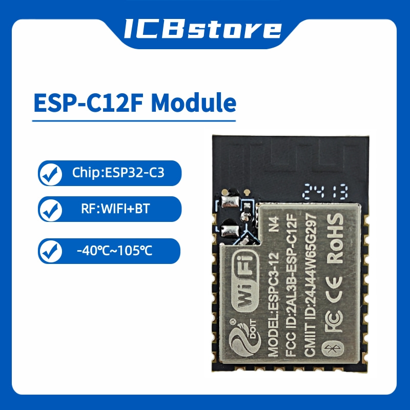 ESP32-C3-serie module ESP-C12F - Esp32 Wifi Bluetooth recensie en prijs