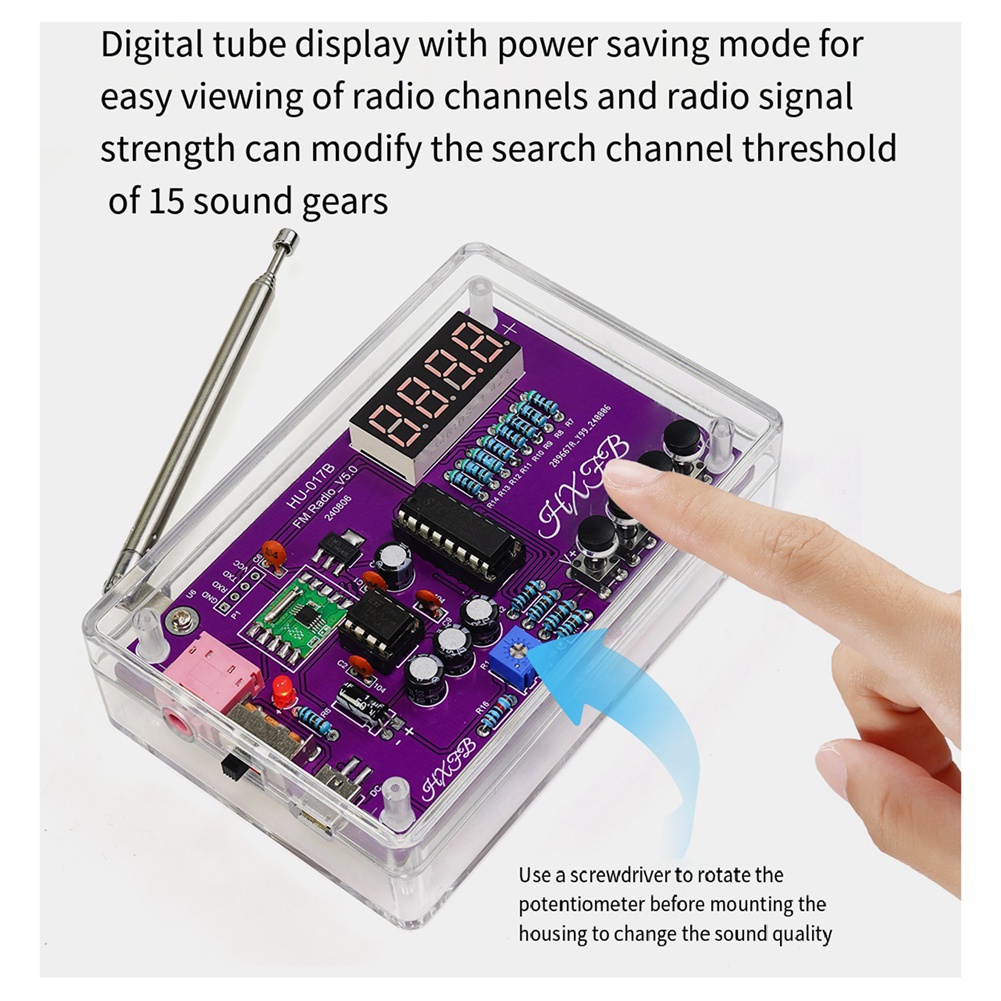 A72Z Nieuwe HU-017B DIY FM Rad - Diy Electronics Project Kit recensie en prijs