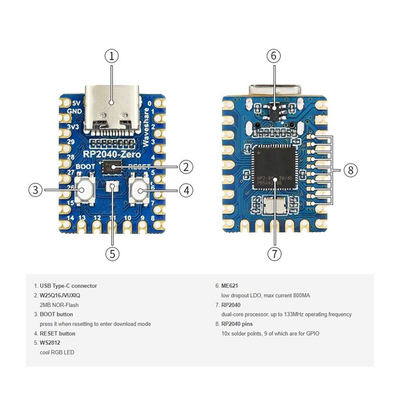 [B24B!】 RP2040-Zero Microcontr - Raspberry Pi Zero recensie en prijs