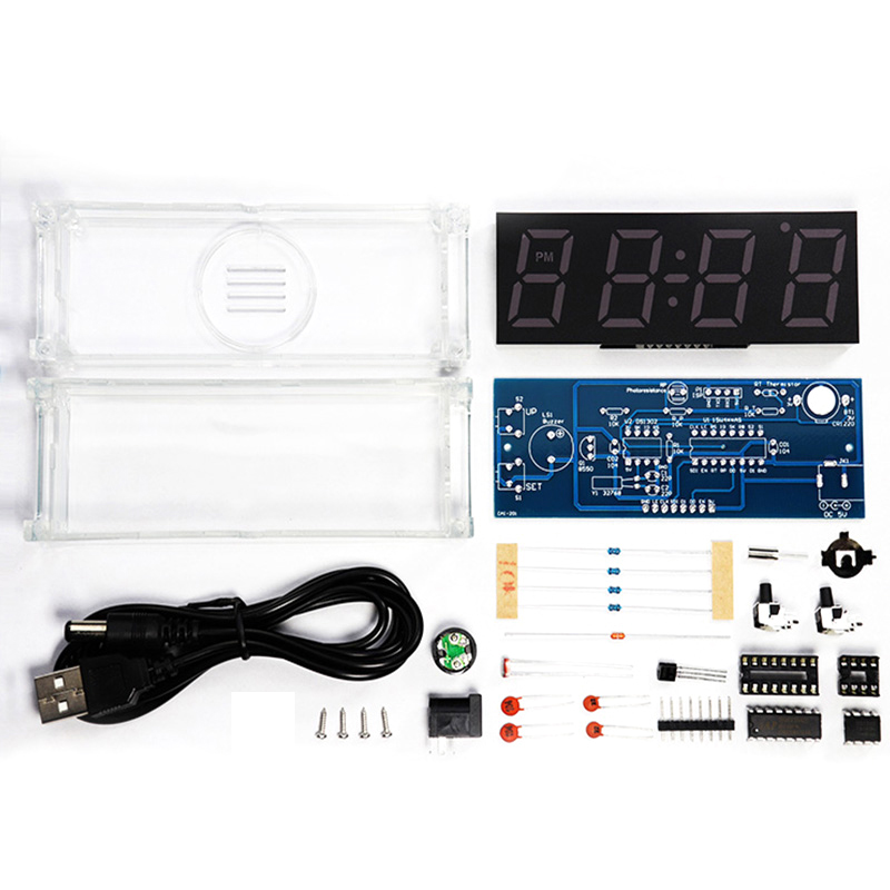 Digitale buis DIY-klokset Temp - Diy Electronics Youtube recensie en prijs
