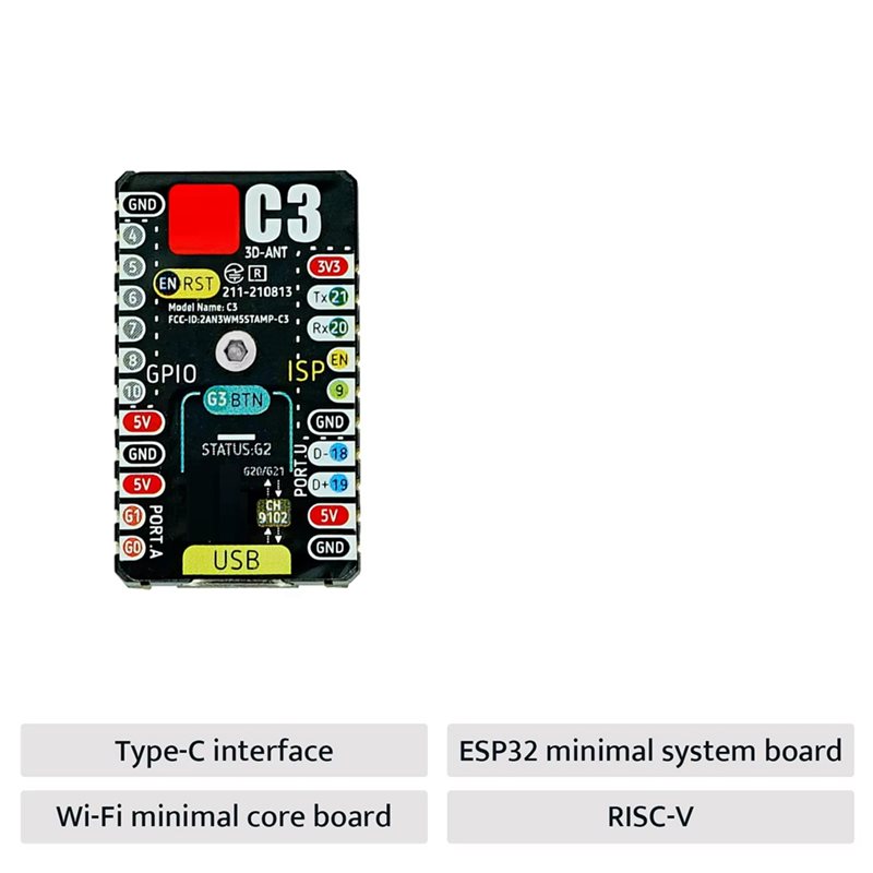 A99E-ESP32-C3 ontwikkelbord M5 - Esp32 Wifi Bluetooth recensie en prijs