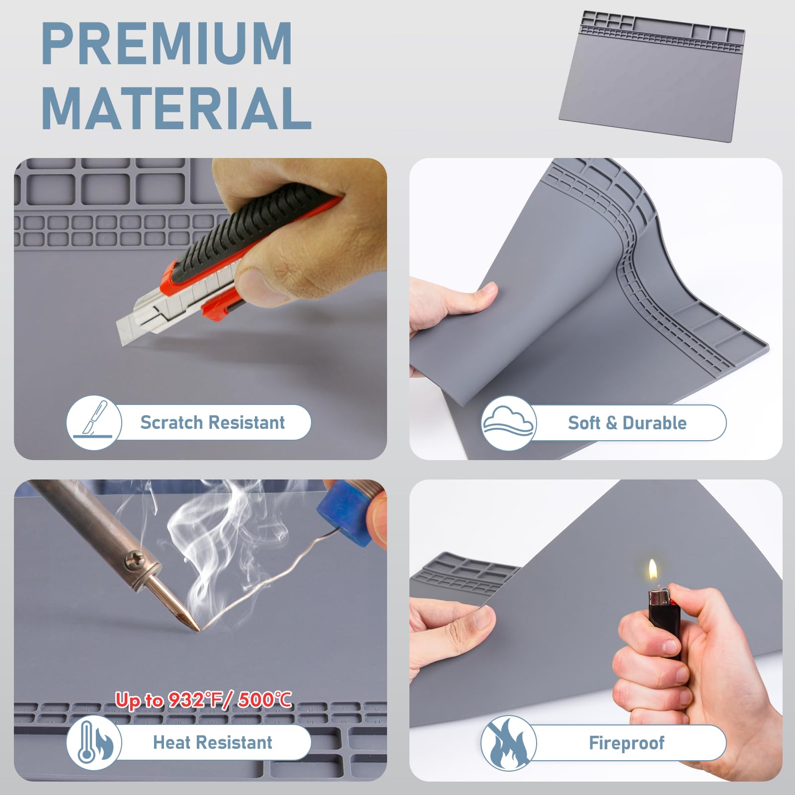 Magnetisch siliconen soldeerpa - Diy Electronics Repair recensie en prijs