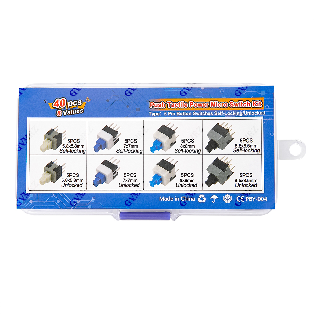 40PCS 8 Waarden Push Tactile M - Diy Electronics Project Kit recensie en prijs