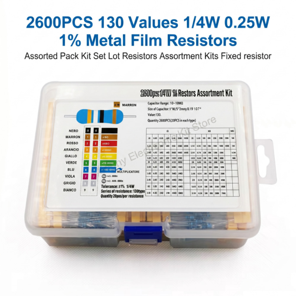 2600 stuks metaalfilmweerstand - Diy Electronics Project Kit recensie en prijs