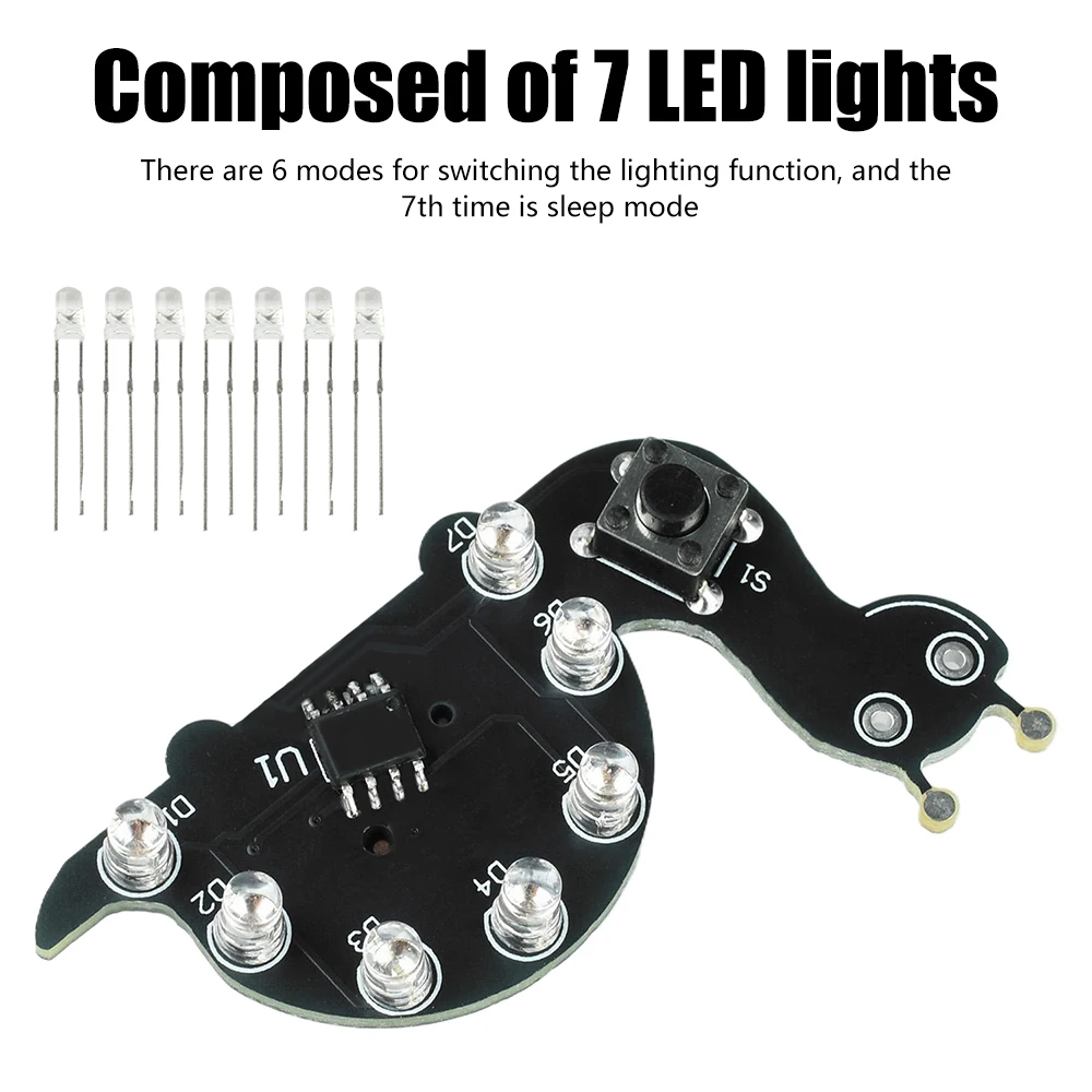 Slakvormig LED-lampje met vloe - Diy Electronics Projects For Beginners recensie en prijs