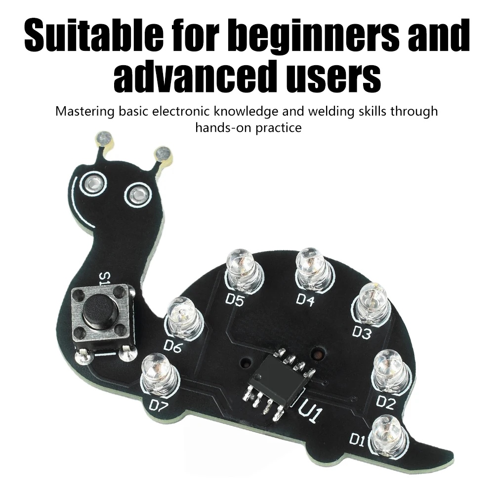 Slakvormig LED-lampje met vloe - Diy Electronics Projects For Beginners recensie en prijs