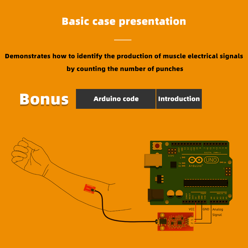 Biosensor EMG Biometrie Droge  - Diy Wearable Electronics recensie en prijs