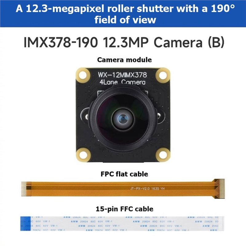 IMX378-190 12.3MP Camera Fishe - Raspberry Pi Zero recensie en prijs