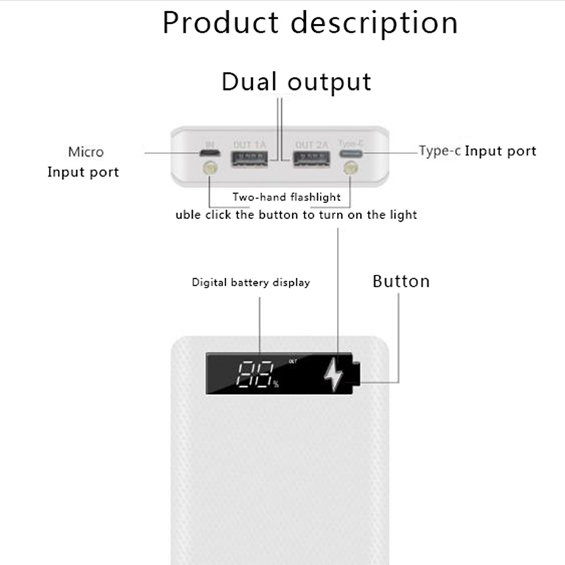 5X18650 Powerbank Draagbare Po - Diy Electronics Case recensie en prijs